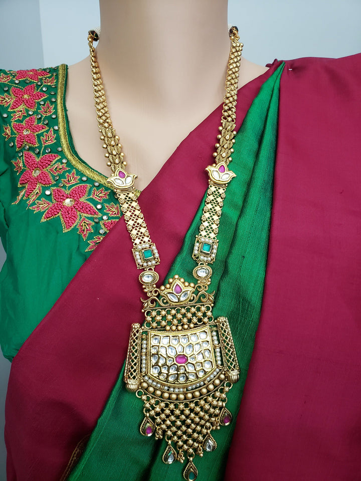 Pachi Kundan Necklace