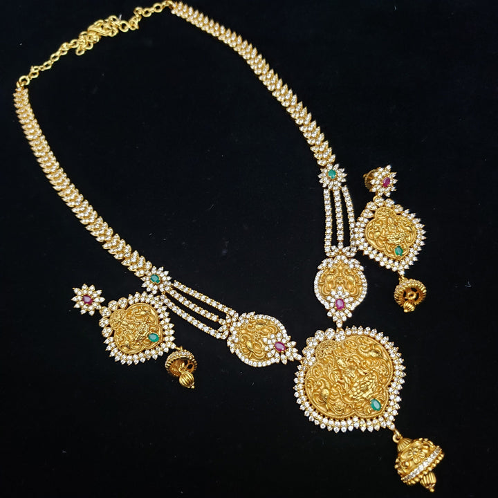 Lakshmi devi CZ necklace