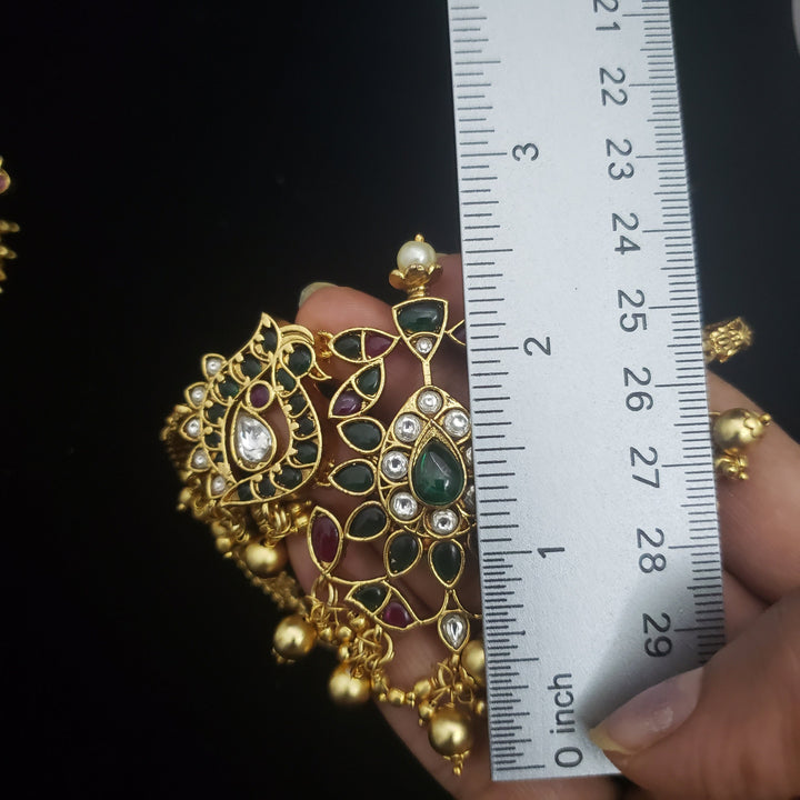 Green Kundan Choker set