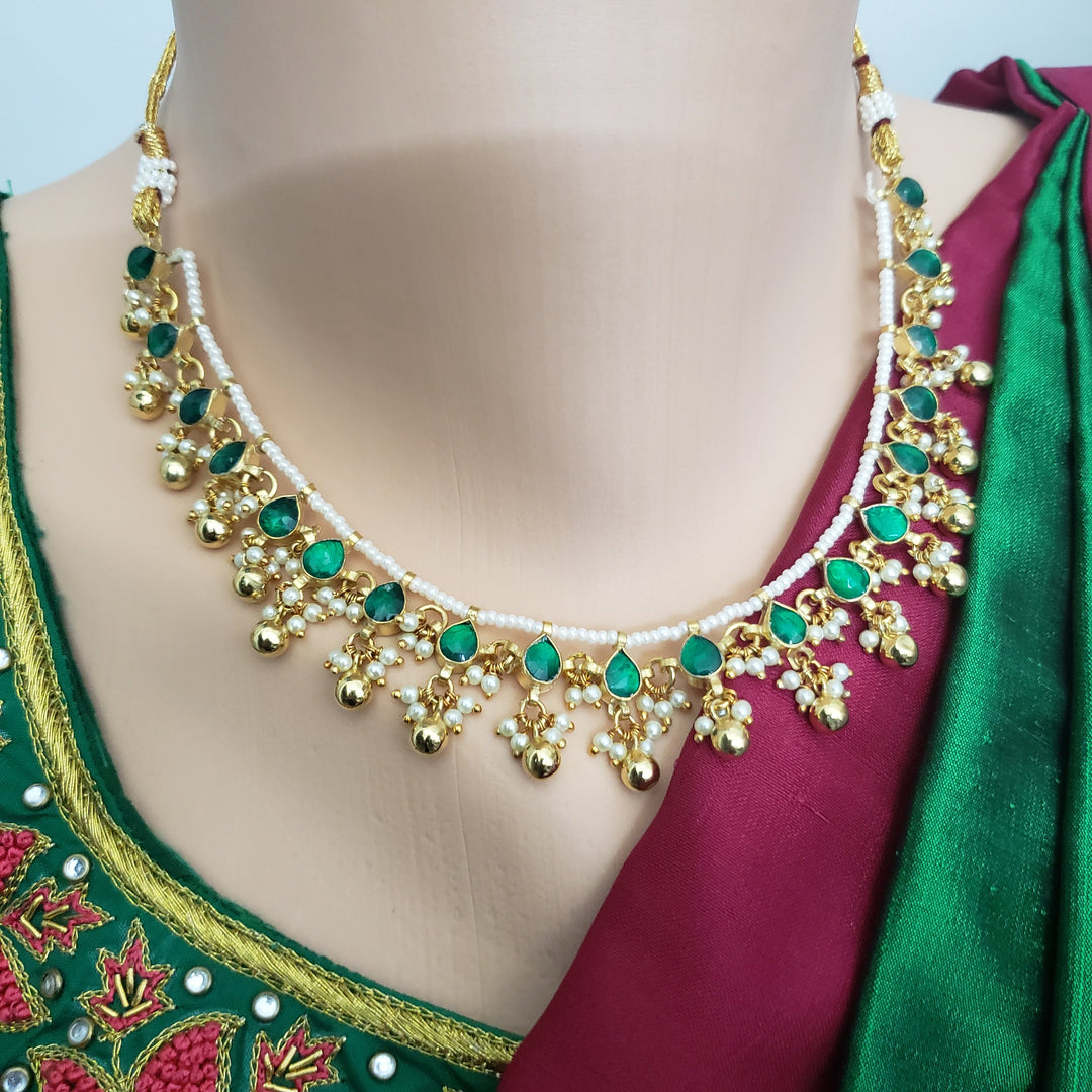 Green Kundan Necklace