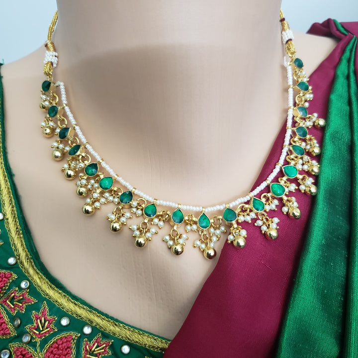 Green Kundan Necklace