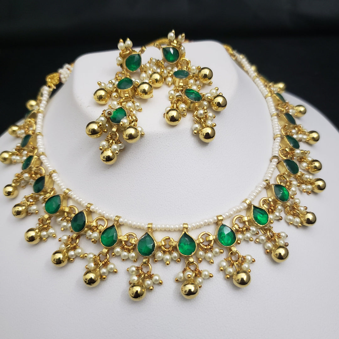 Green Kundan Necklace