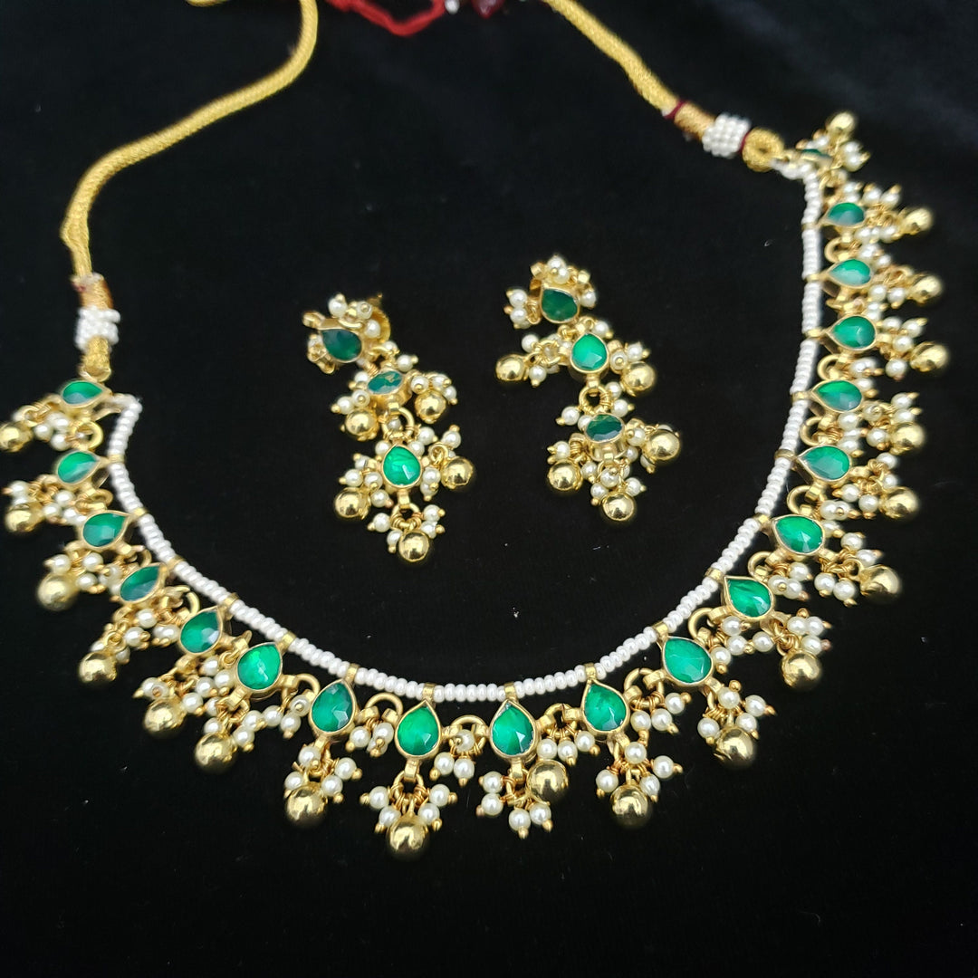Green Kundan Necklace
