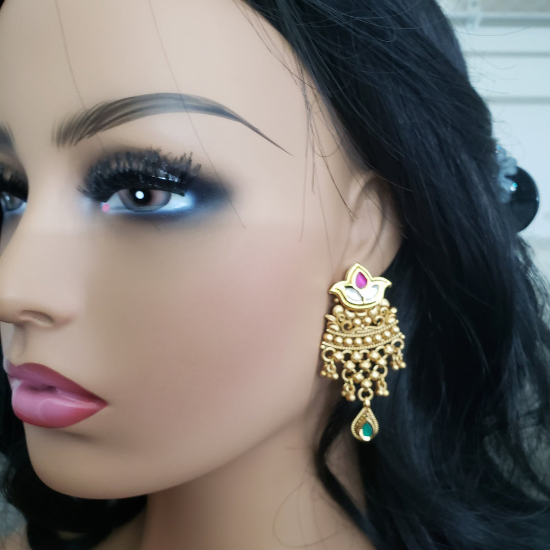 Pachi Kundan Necklace
