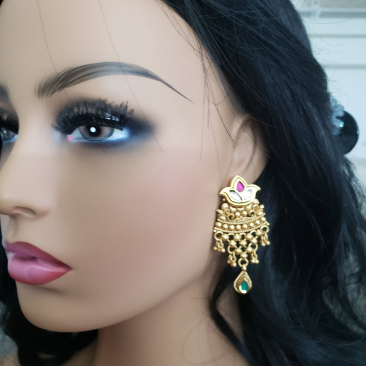 Pachi Kundan Necklace