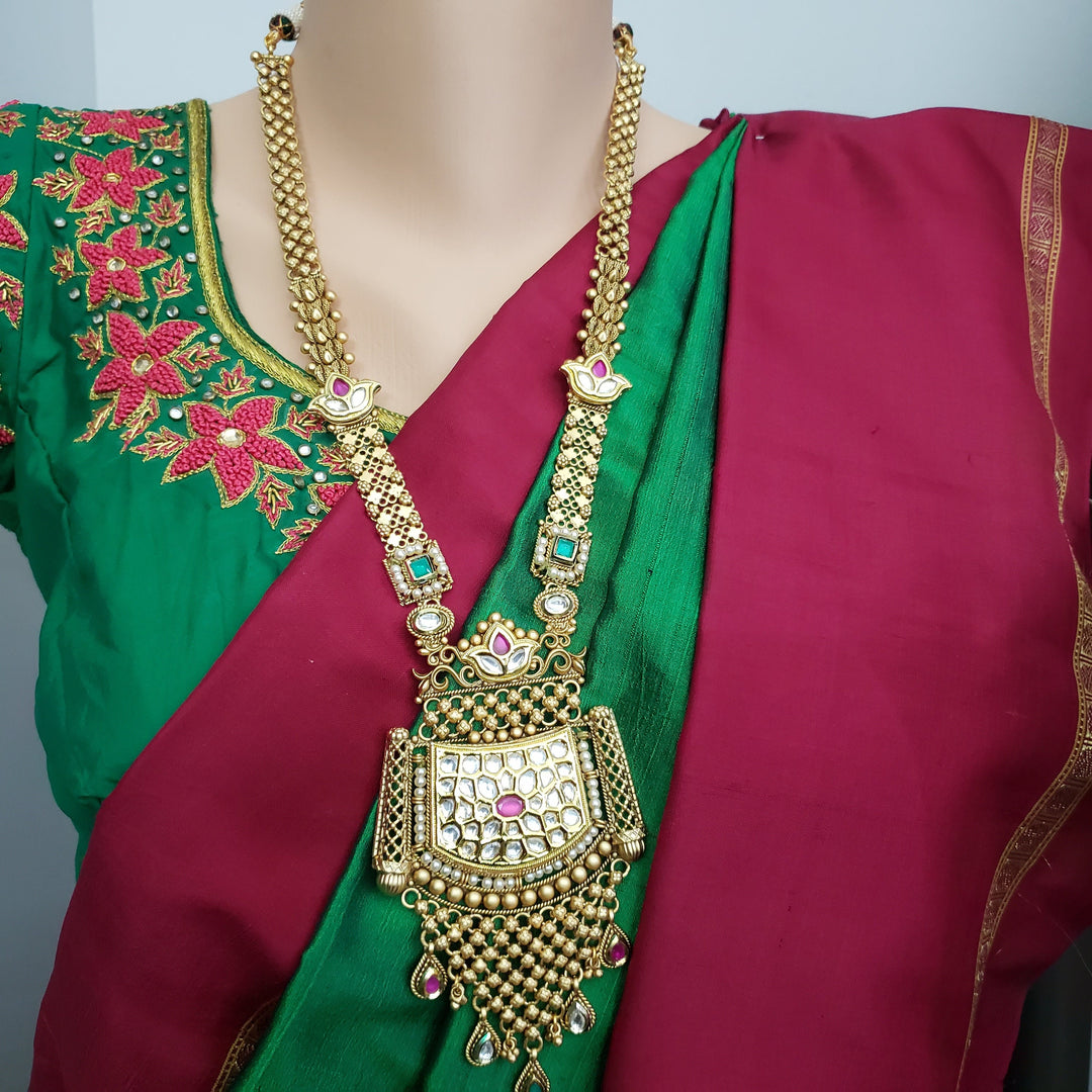 Pachi Kundan Necklace