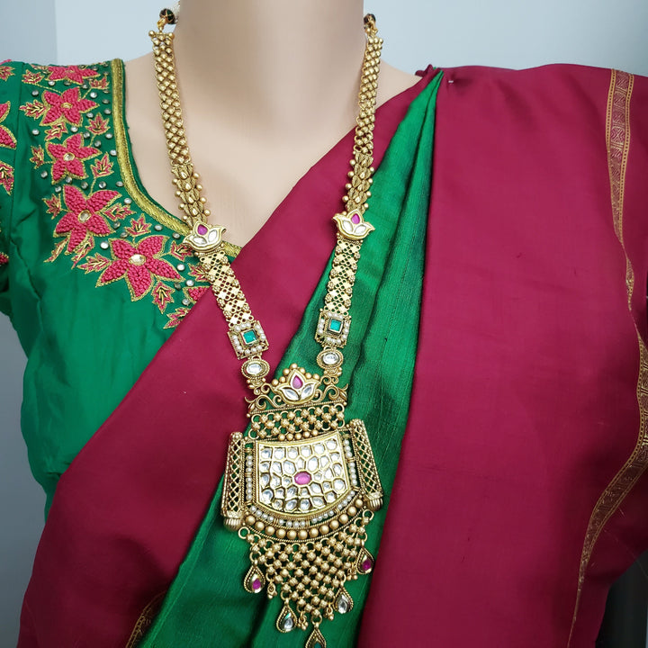 Pachi Kundan Necklace