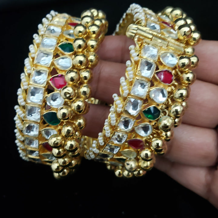 Brass Kundan Bangles