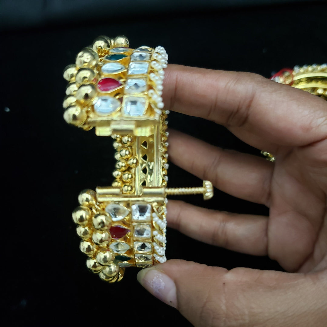 Brass Kundan Bangles