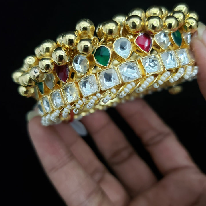 Brass Kundan Bangles