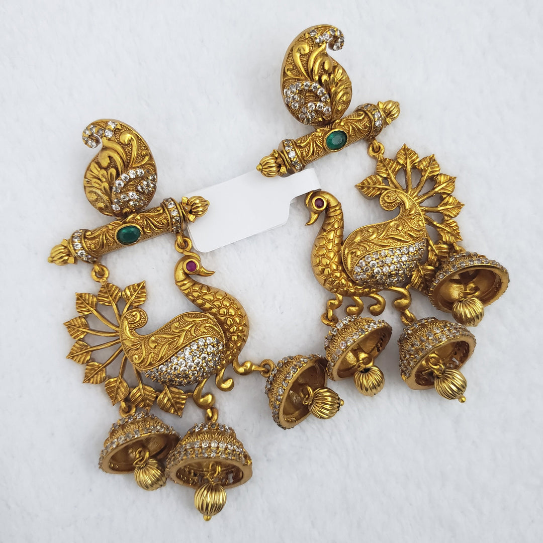 Peacock pattern Chandbali