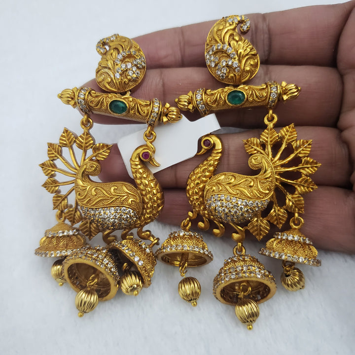 Peacock pattern Chandbali
