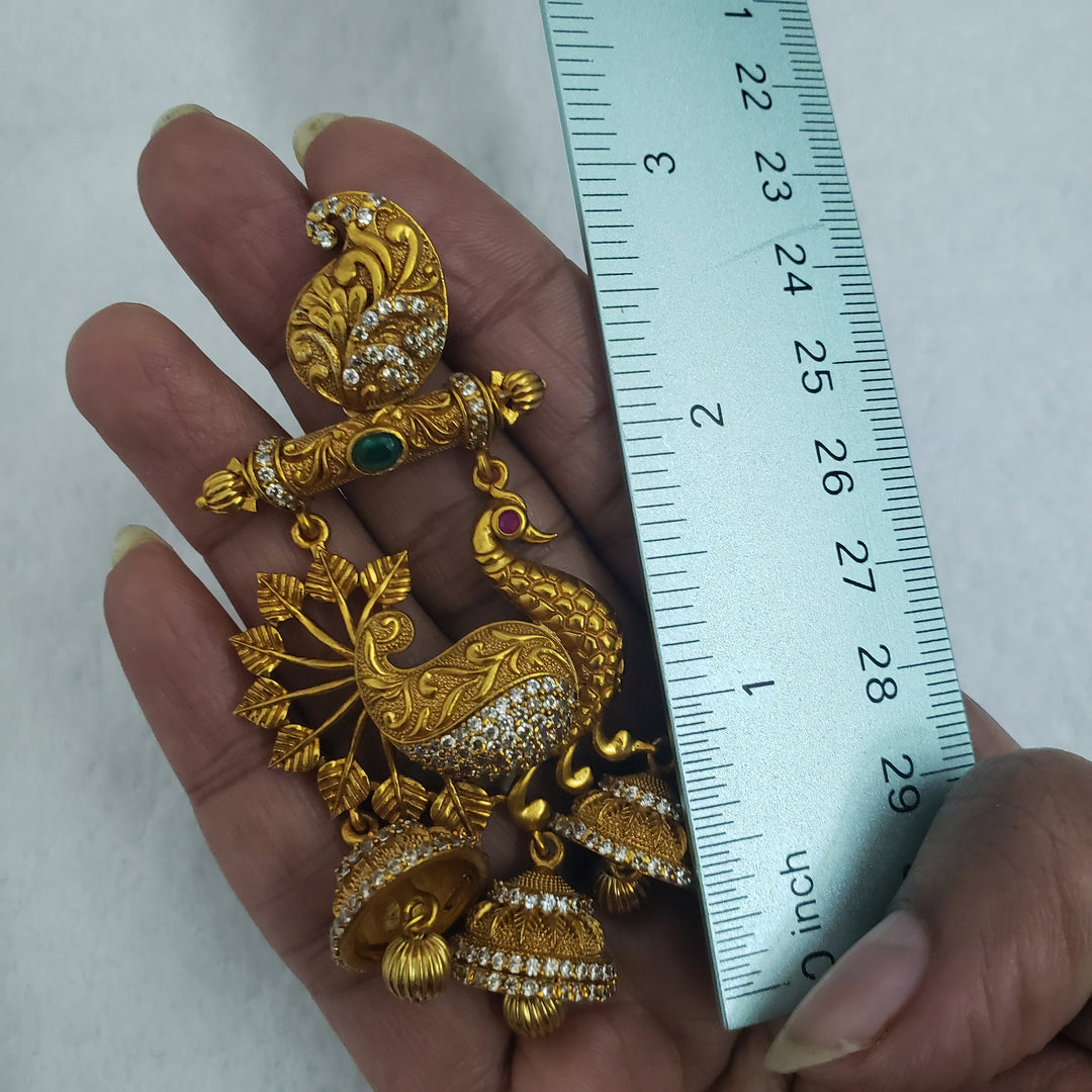 Peacock pattern Chandbali