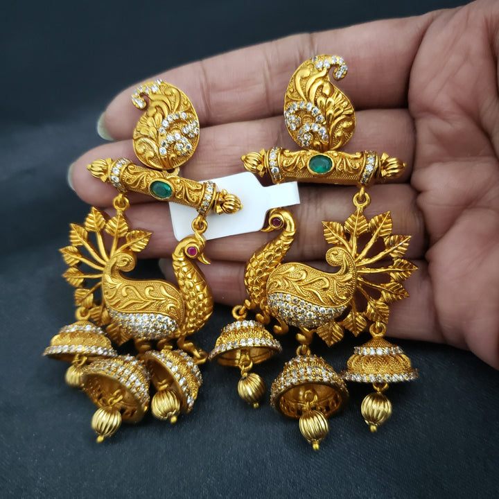 Peacock pattern Chandbali