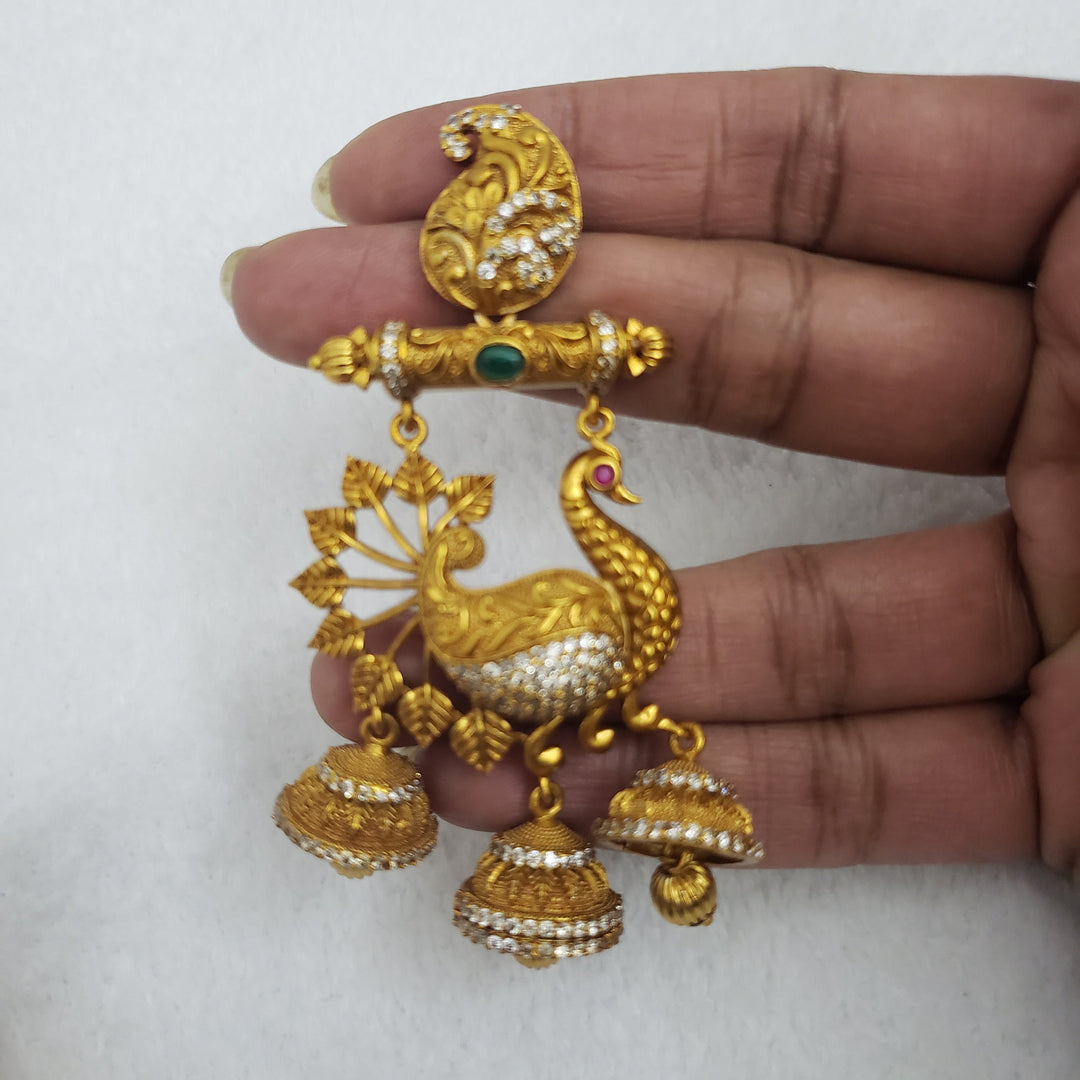 Peacock pattern Chandbali