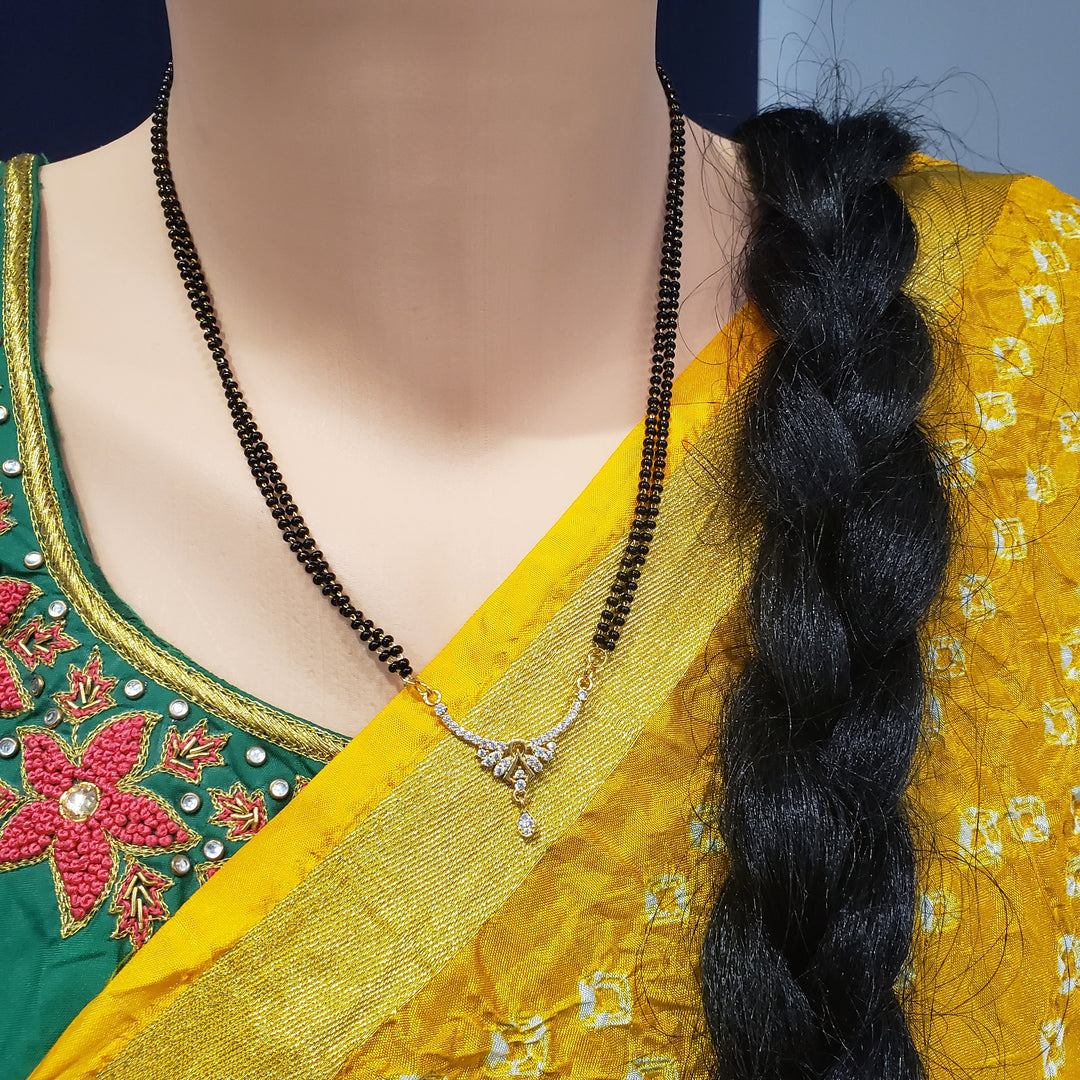 CZ Black Beads necklace