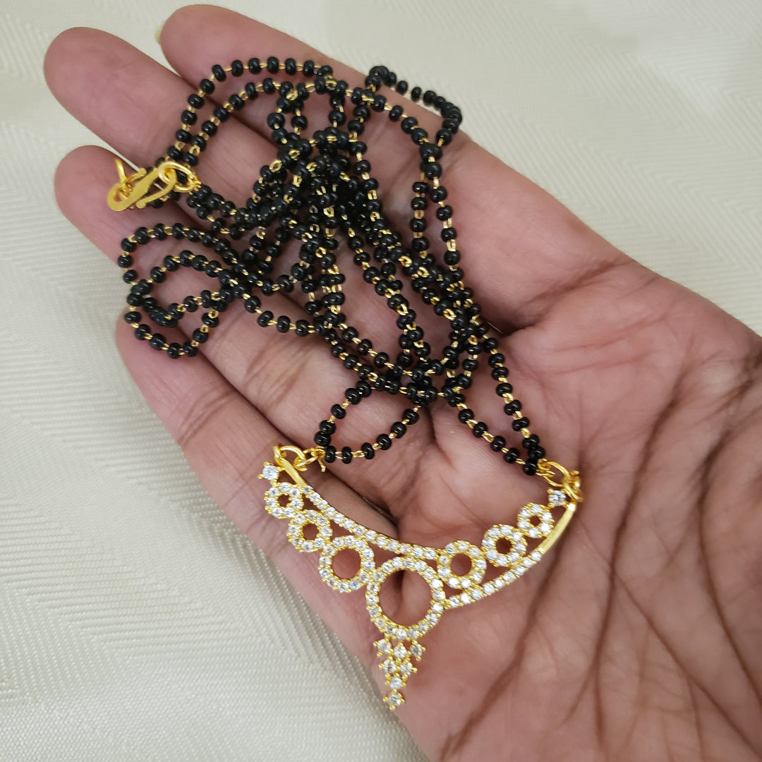 CZ Short Black Beads