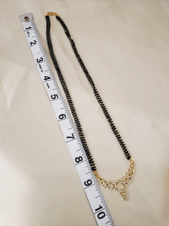 CZ Short Black Beads