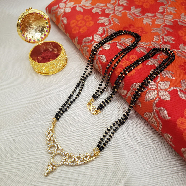 CZ Short Black Beads