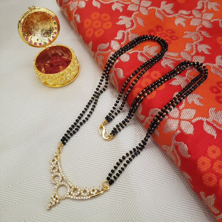 CZ Short Black Beads