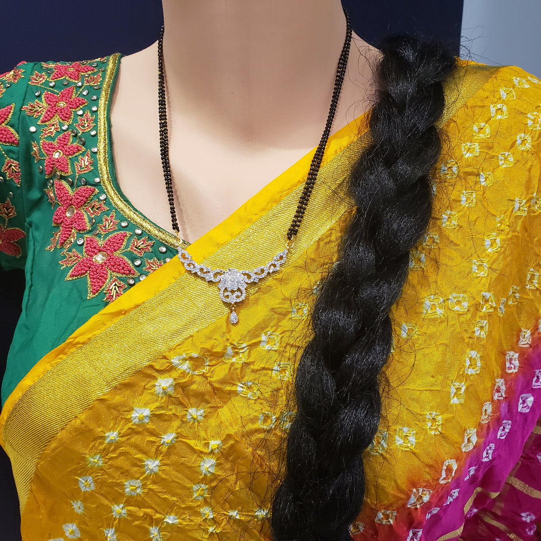 Diamond rep black beads