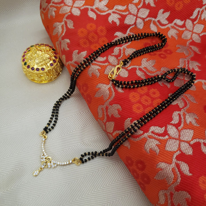 CZ Black Beads necklace