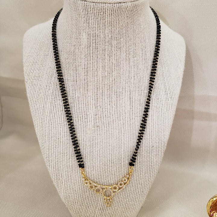 CZ Short Black Beads