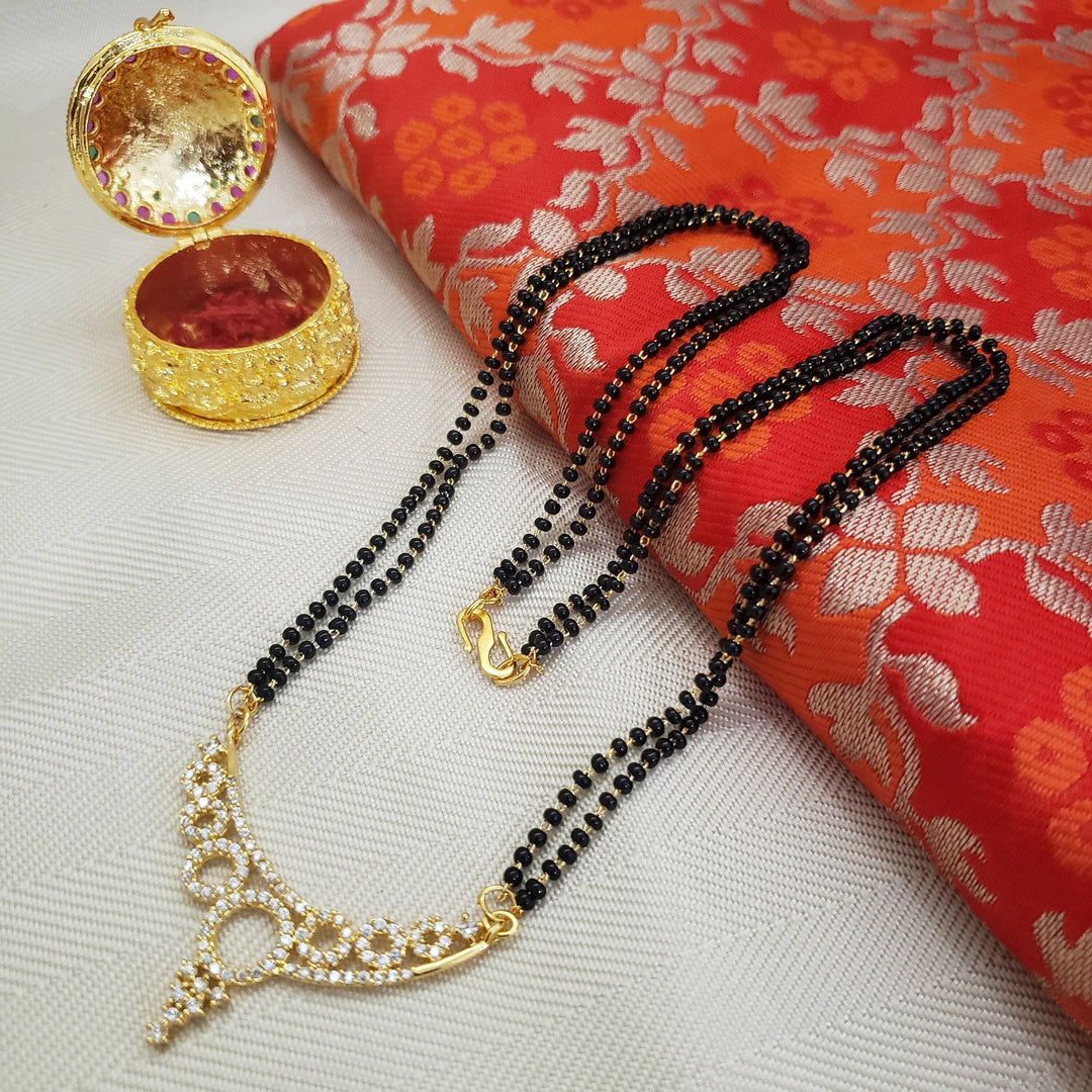 CZ Short Black Beads