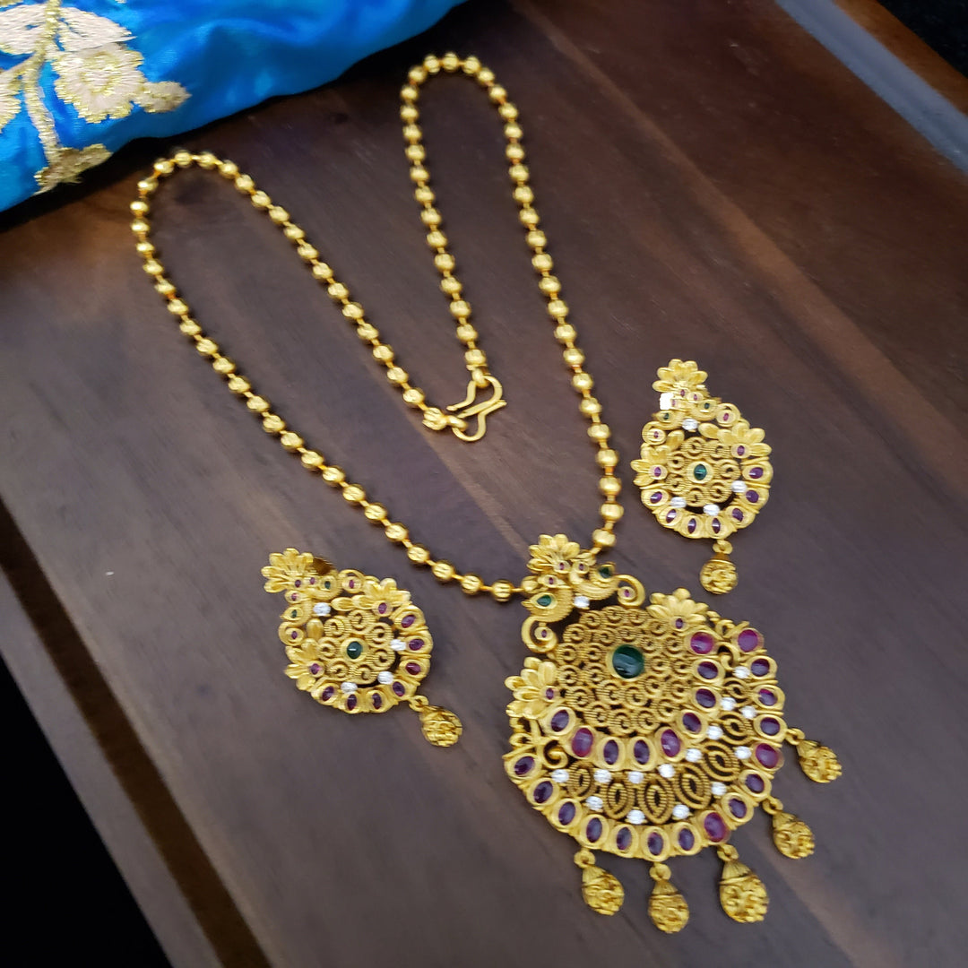 CZ Pendant with earrings