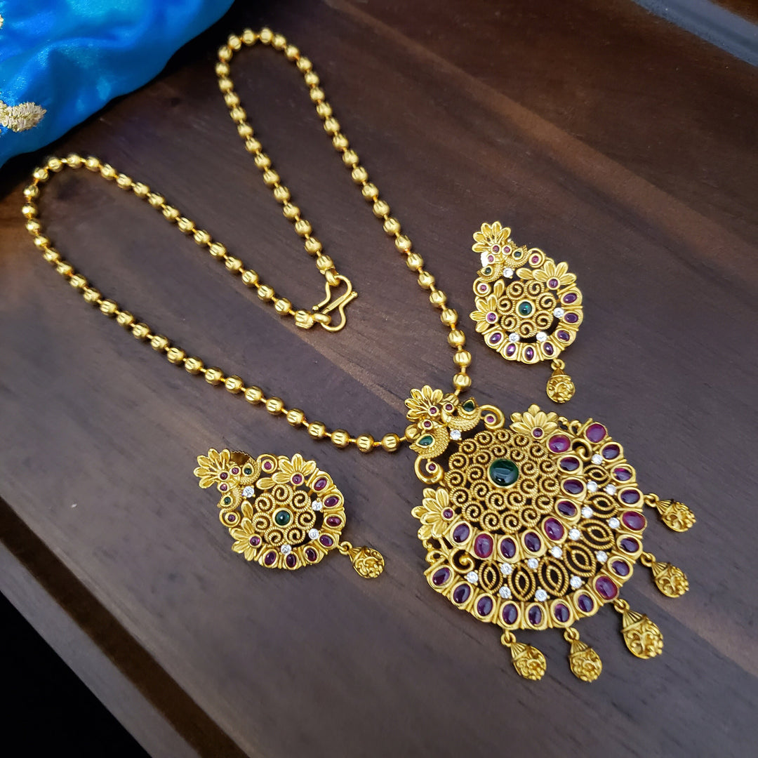 CZ Pendant with earrings