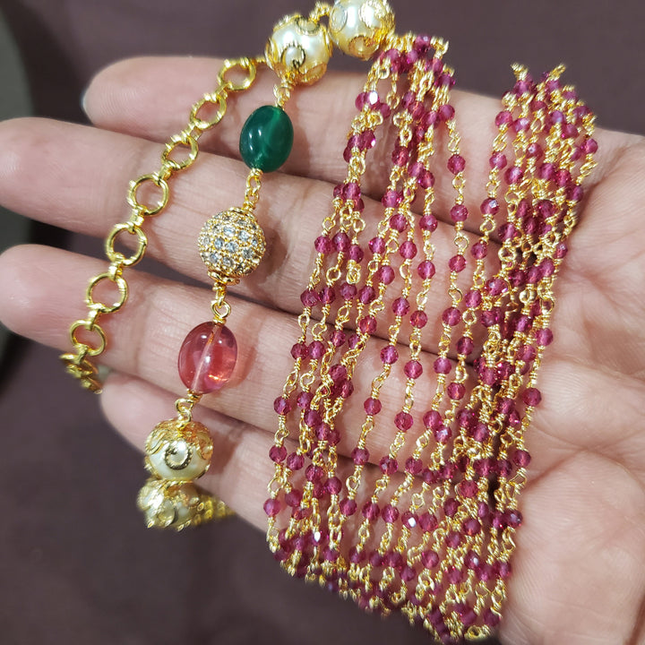 Faceted Ruby beads