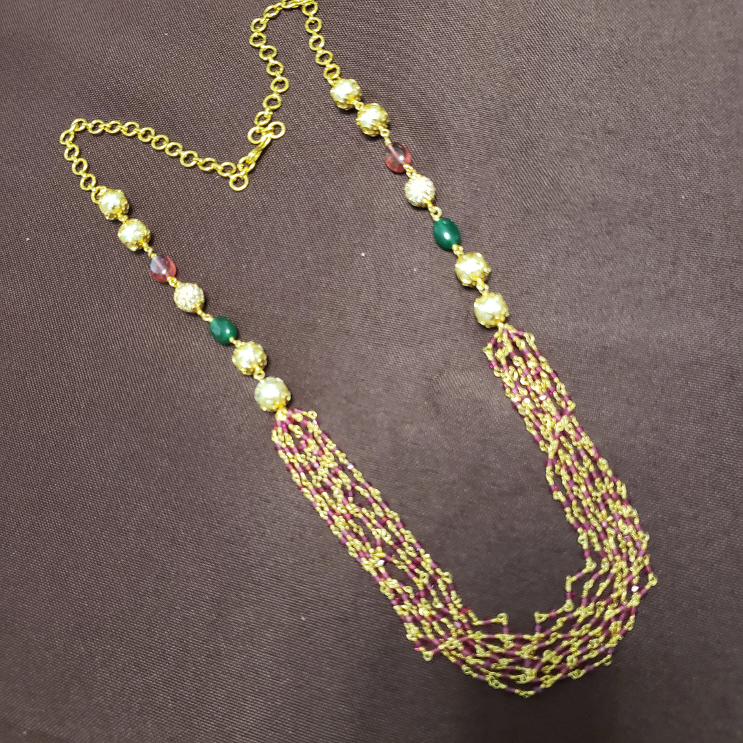 Faceted Ruby beads