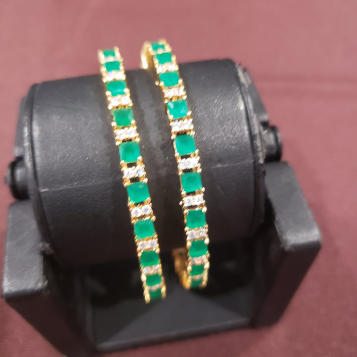 Emerald stones Bangles
