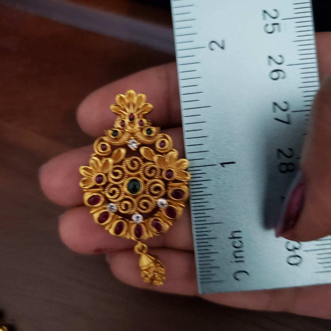 CZ Pendant with earrings