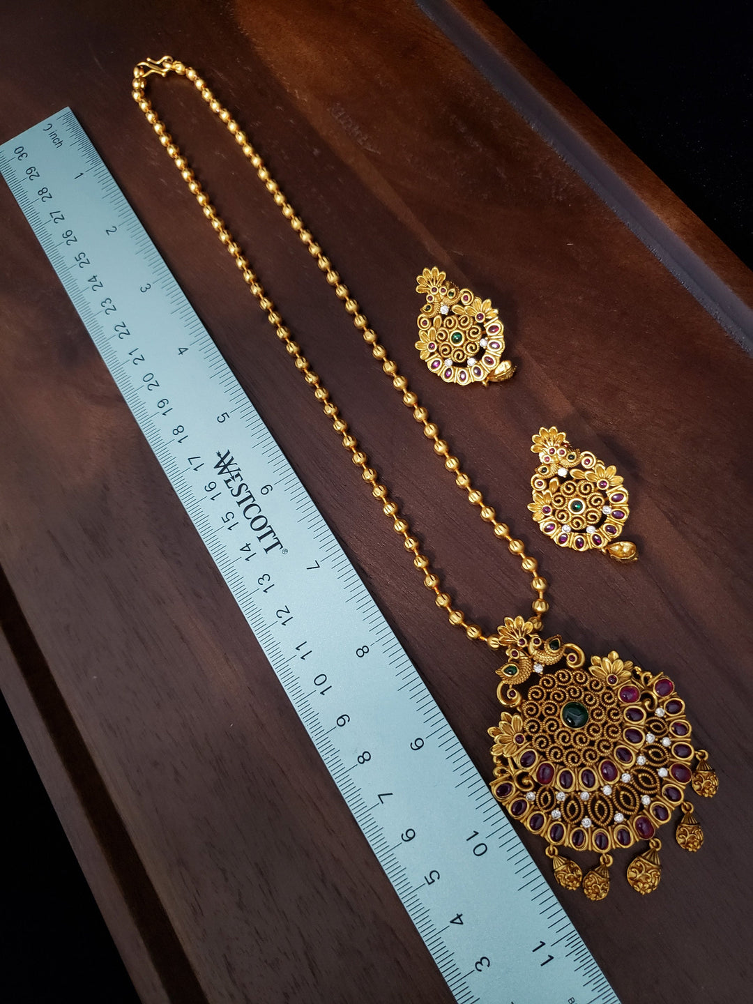 CZ Pendant with earrings