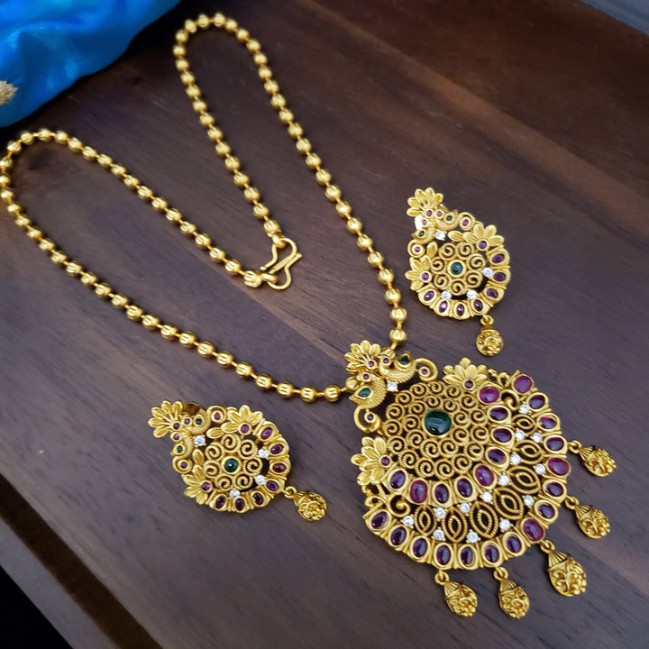 CZ Pendant with earrings