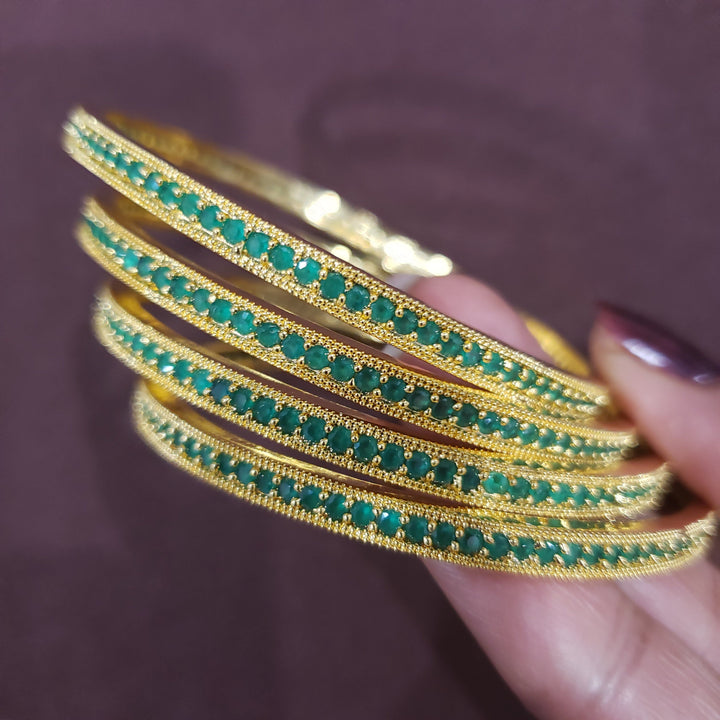 Green 4 Bangle set,