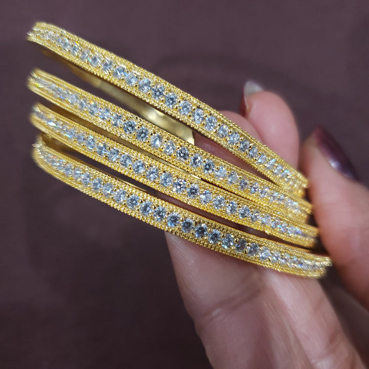 CZ 4 Bangle set