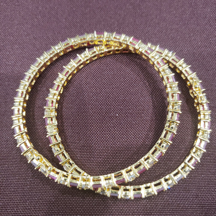 Ruby Indian Bangles