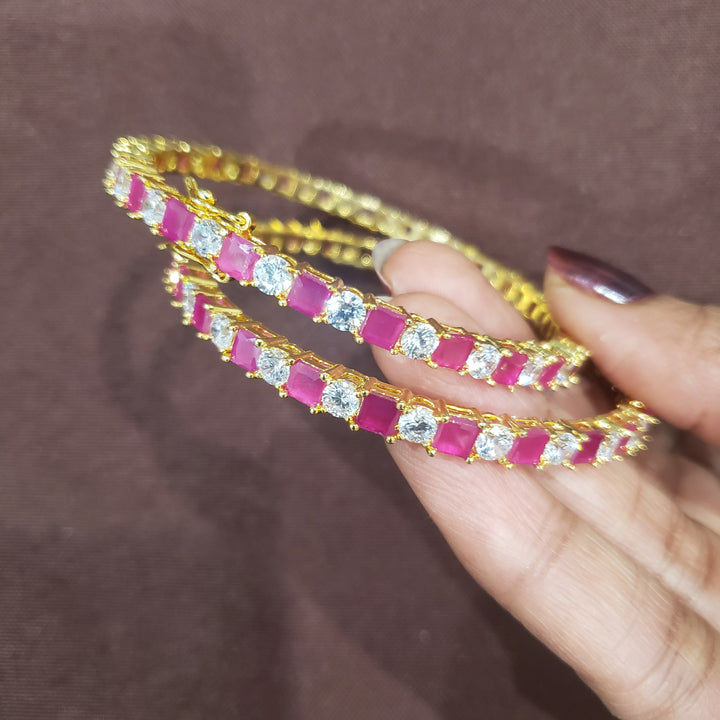 Ruby Indian Bangles