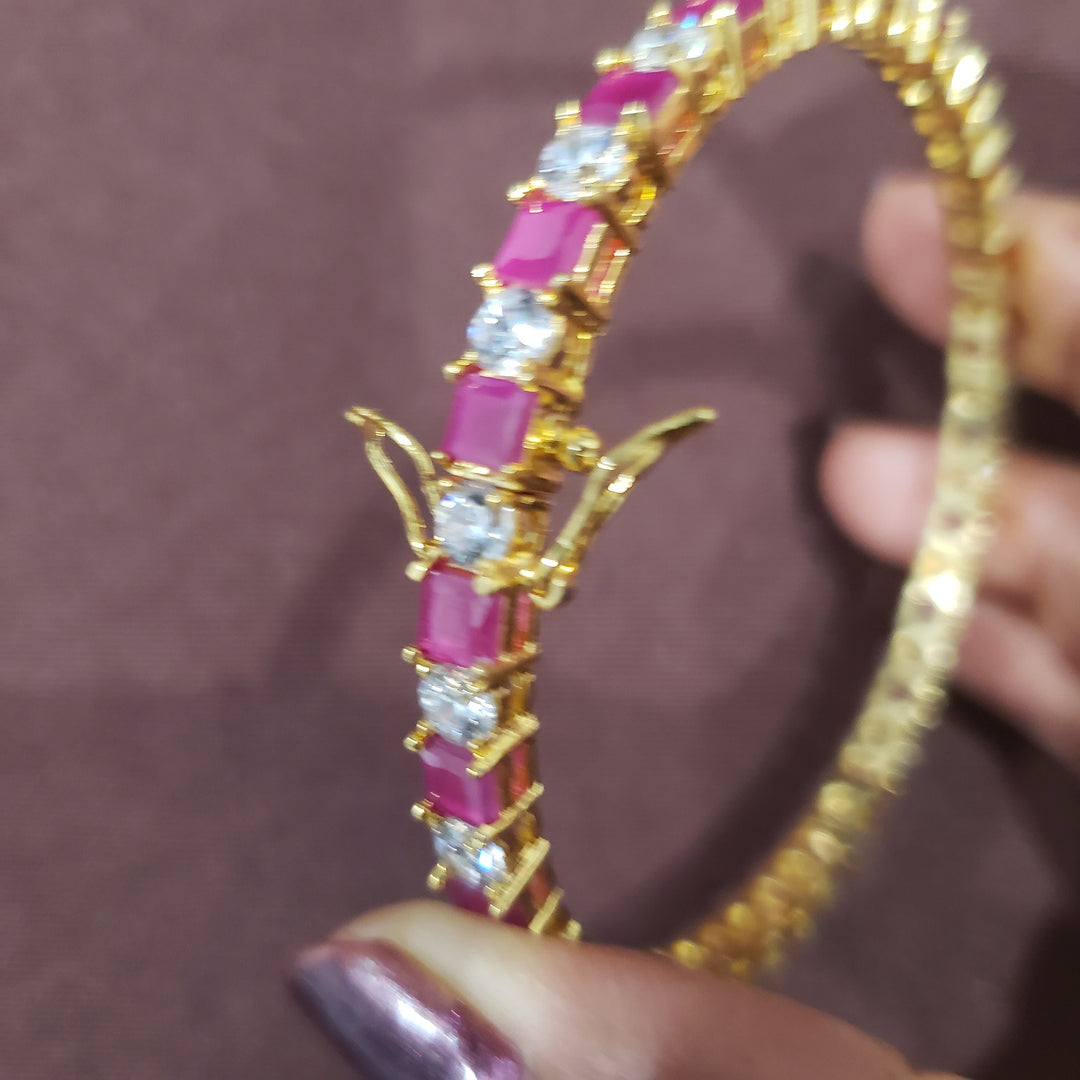 Ruby Indian Bangles