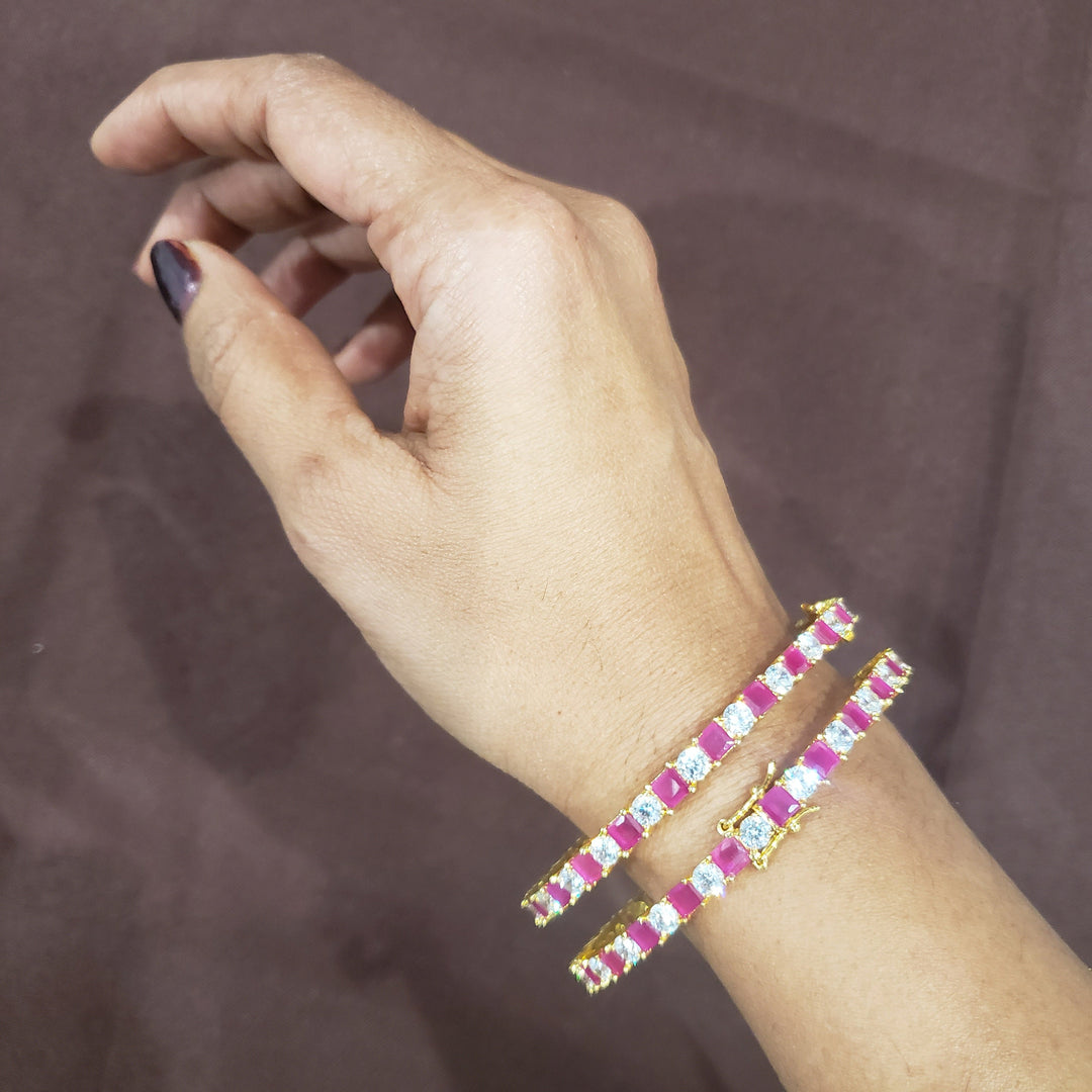 Ruby Indian Bangles