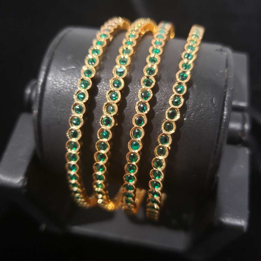 Green pota 4 Bangle set
