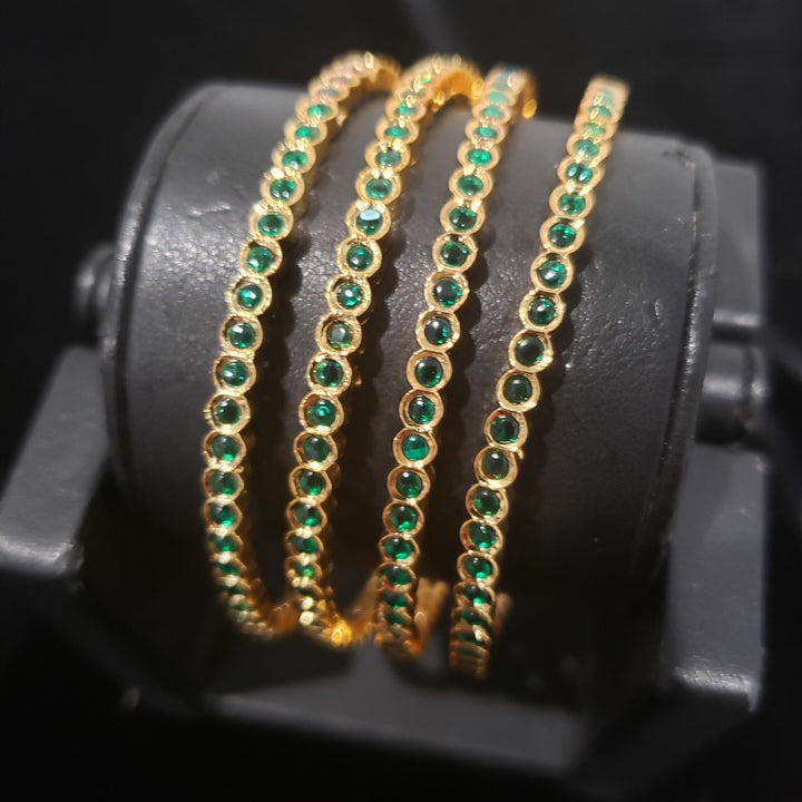 Green pota 4 Bangle set