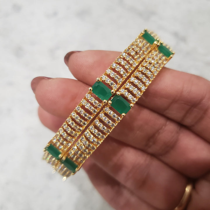 2 green Bangles Set