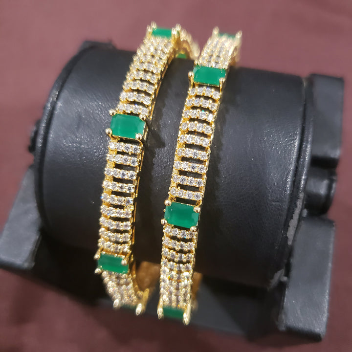 2 green Bangles Set