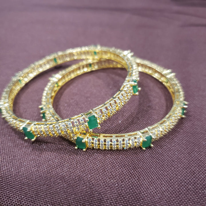 2 green Bangles Set