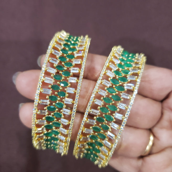 CZ emerald bangles