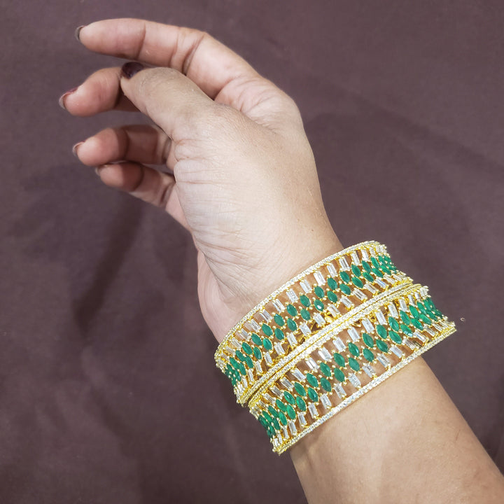CZ emerald bangles