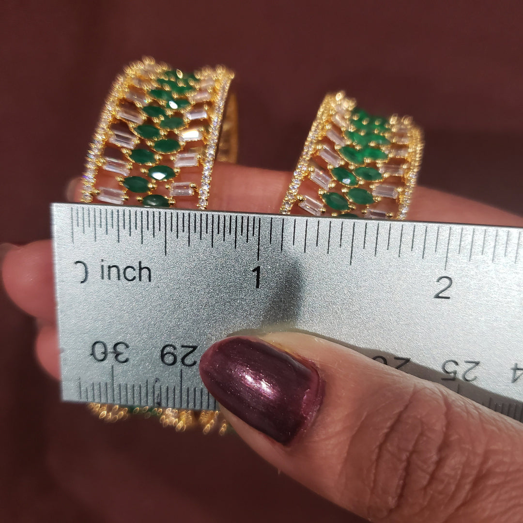 CZ emerald bangles